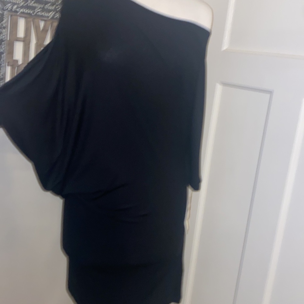 NWT French Connection SEXY 🔥 Off-Shoulder Asymmetrical Dress S/M $275 - Picture 9 of 14